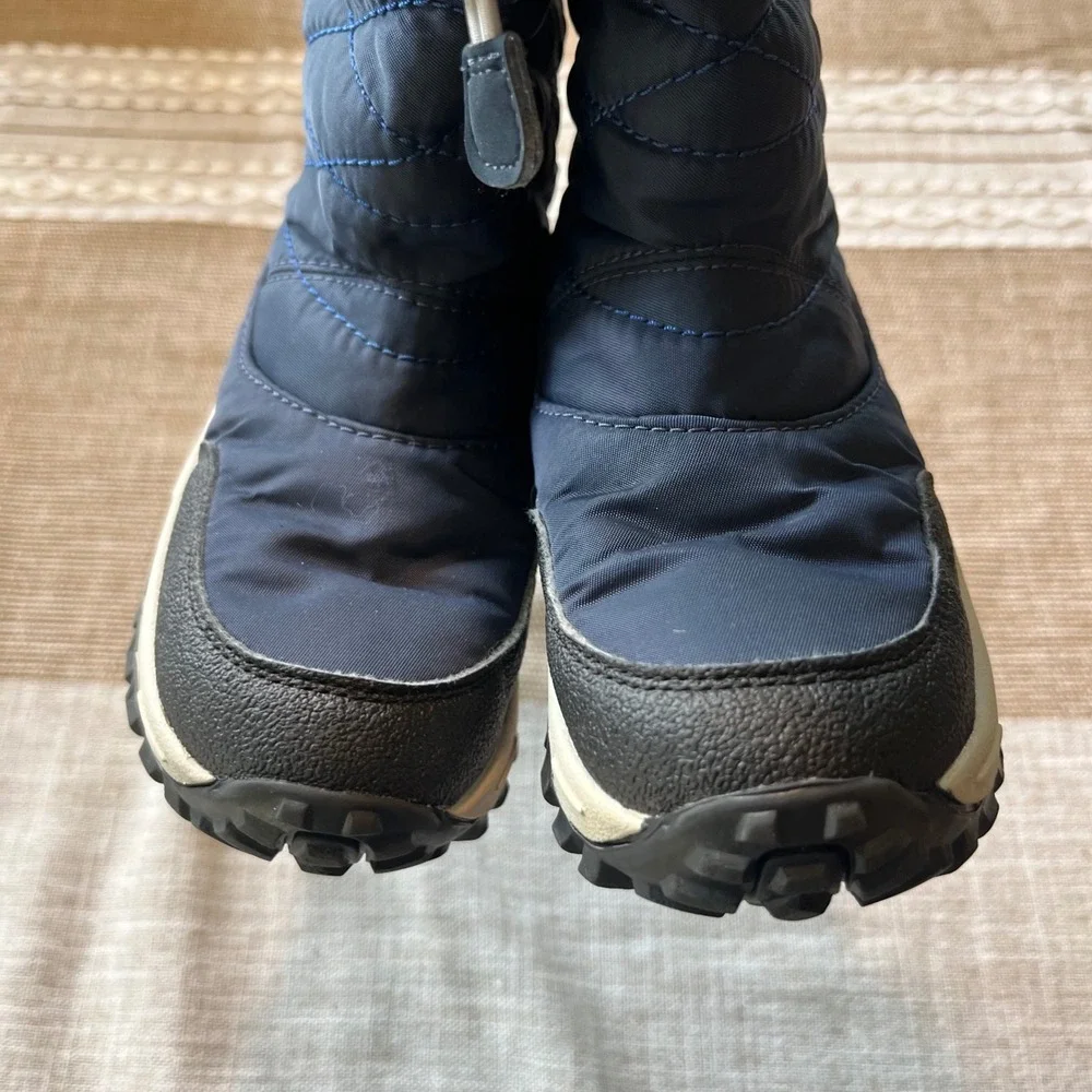 Geox Respira Kids Navy Blue Waterproof Quilted Snow Boots Size US 10 EUR 27